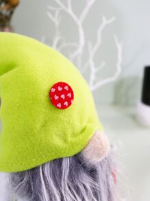 1入組滌綸侏儒裝飾品現代心形圖案侏儒家居裝飾品 - 彩色 - 查看 4