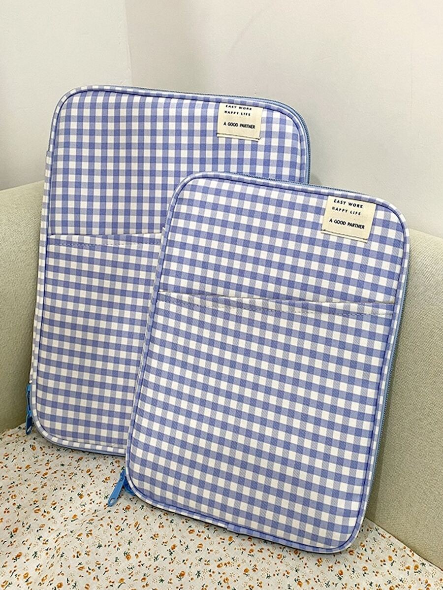 Túi đựng máy tính xách tay phong cách Hàn Quốc, Túi đựng máy tính xách tay chống sốc đa chức năng, Tương thích với iPad 10/11/12,9 inch và máy tính xách tay 13 inch - Màu xanh lam - Xem 1