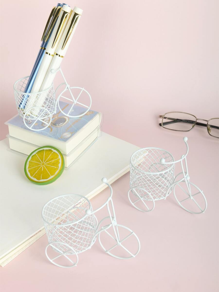 1入組鏤空三輪車設計筆筒