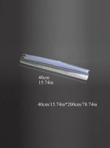 Thick Aluminum Foil Sticker For Cabinet, Oil-Proof Kitchen Wall Sticker - Silver - View 2