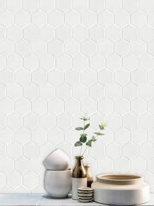 Thick, Solid Color, Minimalist Design Waterproof Kitchen Stickers For Daily Use - White - View 7