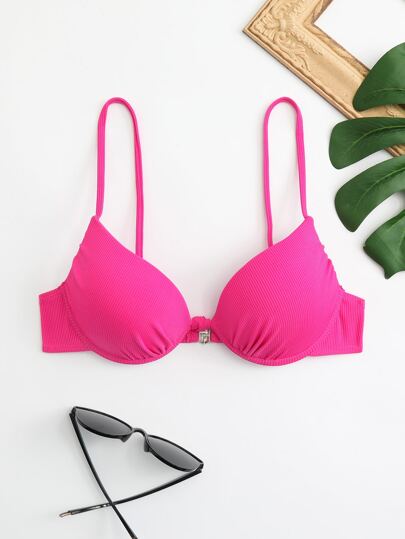 Summer Beach Solid Underwire Bikini Top