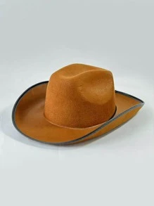 Contrast Trim Cowboy Hat - Multicolor - View 2