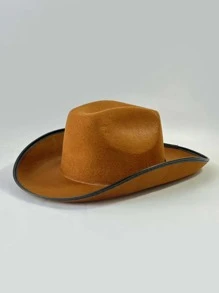 Contrast Trim Cowboy Hat - Multicolor - View 5