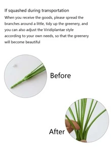 1pc Artificial Potted Plant - Green - View 4