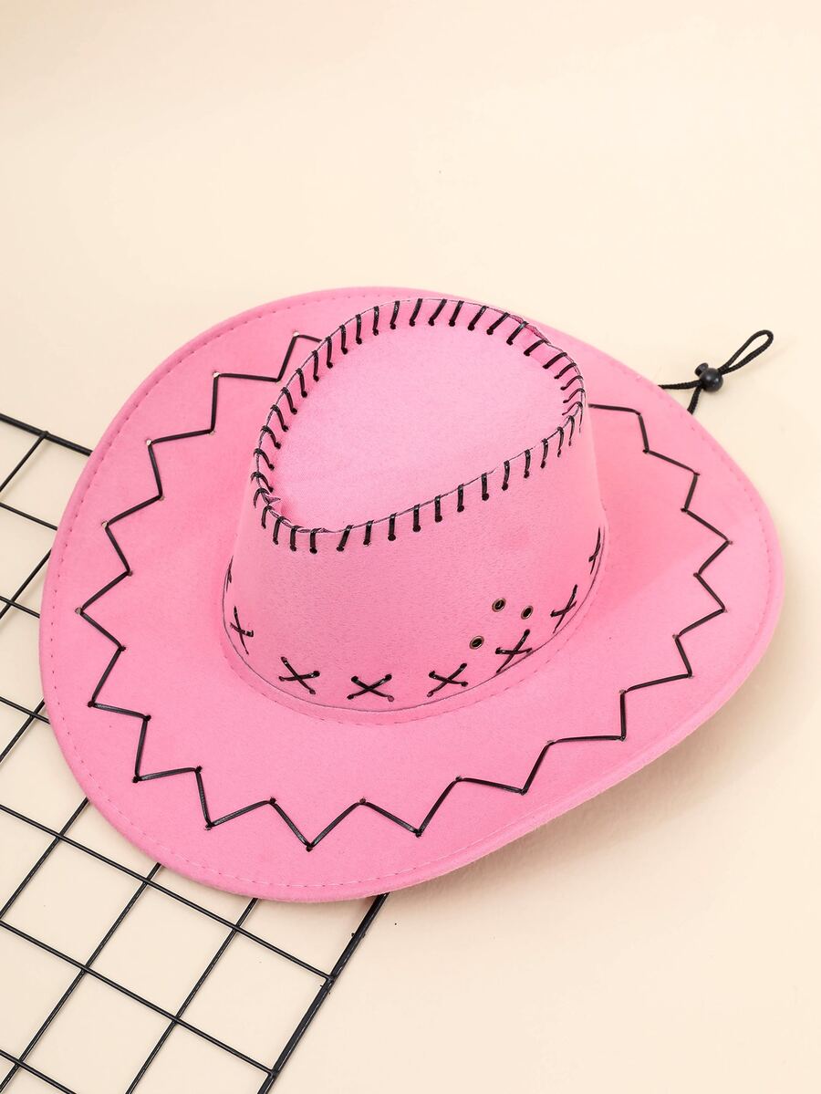 Stitch Detail Cowboy Hat
