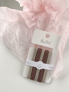 OUSEON 5 piezas Goma de pelo unicolor - Multicolor - Ver 1