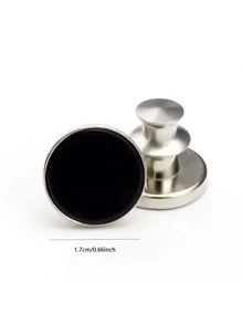 6入組可拆卸金屬鈕扣