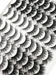 30 cặp lông mi giả siêu dài - màu đen - Xem 3