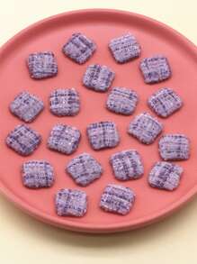 20 chiếc phụ kiện tóc hình vuông DIY - Nhiều màu - Xem 1