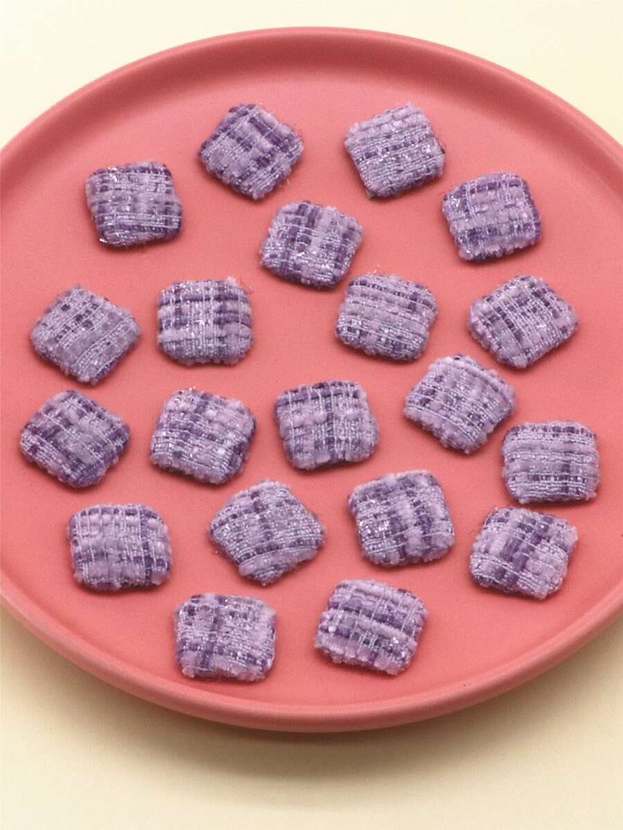 20 chiếc phụ kiện tóc hình vuông DIY - Nhiều màu - Xem 1