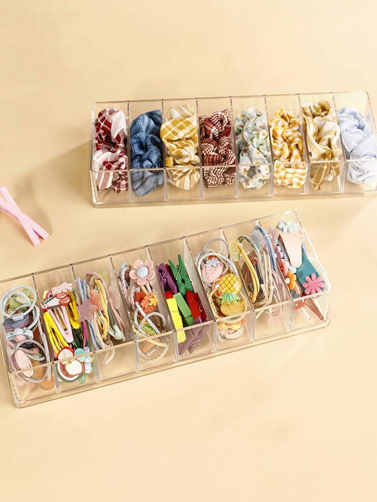 1pc Clear Jewelry Box - Clear - View 1