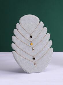 1入組葉子造型首飾架 - 彩色 - 查看 1