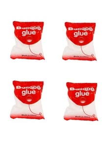 4 cái/bộ PP Keo bong bóng , Chấm keo Cho bữa tiệc - trắng - Xem 1