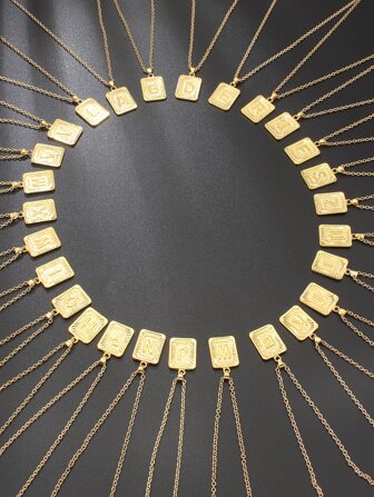 Fashionable and Popular 1pc Men Geometric Charm Necklace Punk Hip Pop Style Alloy Material for Jewelry Gift and for a Stylish Look