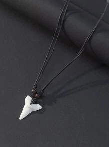 Hombres Collar con accesorio diente - Multicolor - Ver 1