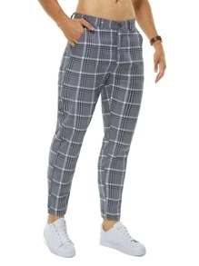 Manfinity Mode Quần túi xéo kẻ sọc nam - Xám - Xem 4