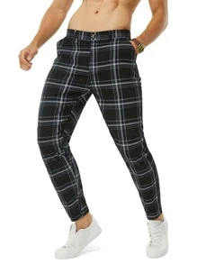 Manfinity Mode Quần túi xéo kẻ sọc nam - Nhiều màu - Xem 5