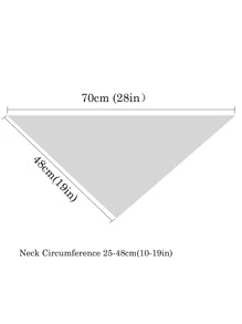 1 pieza Pañuelo para mascotas Huevo de Pascua & con estampado de conejo para gato con perro para accesorio para foto - Amarillo - Ver 3