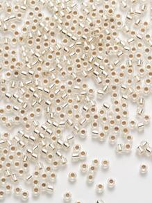 1200pcs/tube 2.0mm Silver-lined Glass Seed Beads, Bohemian Style Loose Beads For Embroidery, Jewelry Making - Clear - View 2