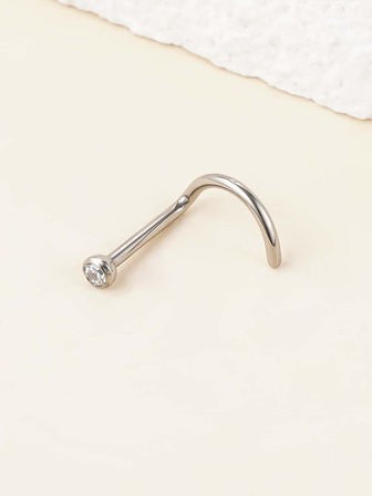 Perno nariz con diseño de diamante de imitación