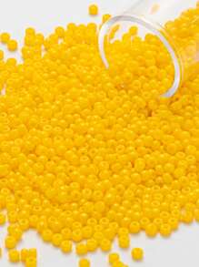 1 caja Accesorio de joya DIY cuenta - Amarillo - Ver 1