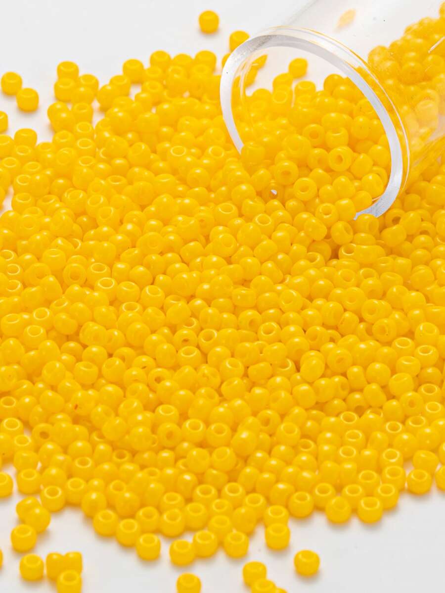 1 caja Accesorio de joya DIY cuenta - Amarillo - Ver 1