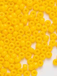 1 caja Accesorio de joya DIY cuenta - Amarillo - Ver 2