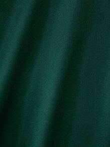 Manfinity Homme Loose Fit Men's Letter Graphic Notched Neck Tee - Green - View 5