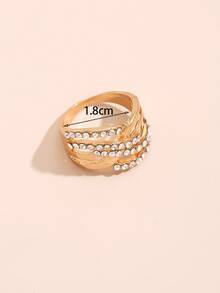 Anillo zirconia cúbica - Amarillo Oro - Ver 3