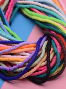 10串/套隨機軟黏土DIY珠子 - 彩色 - 查看 3