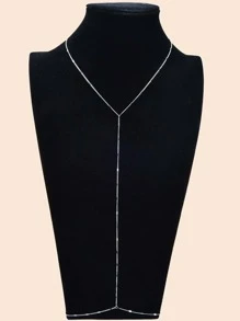 極簡身體鏈 - 銀色 - 查看 2