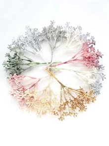 3pcs Plastic Artificial Plant, Modern Random Color Artificial Plant For Home - Multicolor - View 2