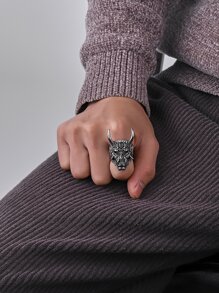 Những người đàn ông thời trang và phổ biến Trang trí quái vật Vòng hợp kim cho món quà trang sức và cho một vẻ ngoài sành điệu - Màu Bạc Cổ - Xem 1