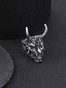 Những người đàn ông thời trang và phổ biến Trang trí quái vật Vòng hợp kim cho món quà trang sức và cho một vẻ ngoài sành điệu - Màu Bạc Cổ - Xem 2