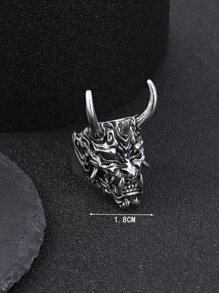 Những người đàn ông thời trang và phổ biến Trang trí quái vật Vòng hợp kim cho món quà trang sức và cho một vẻ ngoài sành điệu - Màu Bạc Cổ - Xem 3