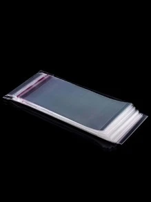 100 cái/bộ 3,15*9,84 inch Túi đựng quà tặng, Túi đựng quà tặng trong suốt PP cho tiệc, Giáng sinh, ngày lễ tình nhân - Trong sáng - Xem 2