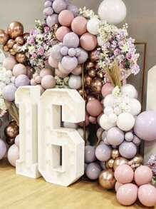 130 vòng hoa bóng bay cao su, Bộ vòm bóng bay màu hỗn hợp cho tiệc cưới - Nhiều màu - Xem 5