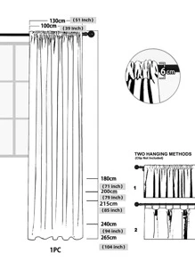 Thiết kế cổ điển Rèm đơn bảng - Màu vàng - Xem 7
