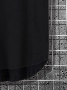 Manfinity Homme Tops Nam Đồ họa Lá thư Giải trí - màu đen - Xem 5