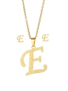 Bộ trang sức trang trí chữ cái 3 cái / bộ - Vàng - Xem 20