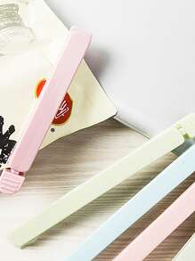 5入組便攜式新型廚房儲物食品零食封條密封袋夾密封夾塑料工具廚房配件