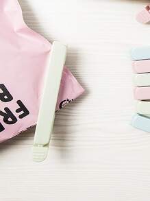 5入組便攜式新型廚房儲物食品零食封條密封袋夾密封夾塑料工具廚房配件