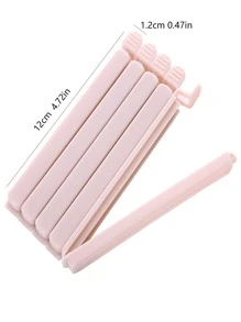 5入組便攜式新型廚房儲物食品零食封條密封袋夾密封夾塑料工具廚房配件