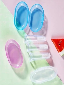 3入組隨機色寵物牙刷帶套 - 彩色 - 查看 6