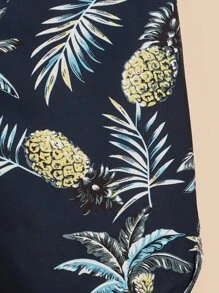 1pc Pineapple Print Pet Shirt - Multicolor - View 3