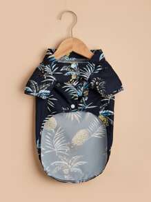 1pc Pineapple Print Pet Shirt - Multicolor - View 4