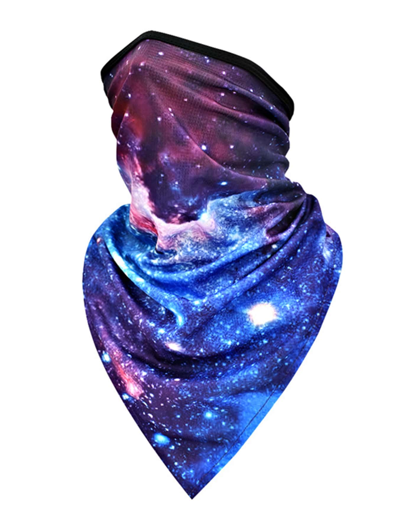 Sun Protective Anti UV 1pc Breathable Outdoor Sports Cycling Face Mask Neck Gaiter - Purple - View 1