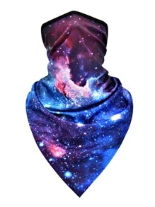 Sun Protective Anti UV 1pc Breathable Outdoor Sports Cycling Face Mask Neck Gaiter - Purple - View 2