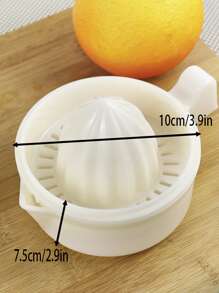 1入組裝PP手動榨汁機廚房用極簡主義白色手動壓榨機 - 白色 - 查看 2